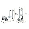 thumbnail image 3 of KFFKFF Aluminum Hand Truck, Dual-Function, 800 lbs Capacity, Robust Industrial Foldable Hand Truck and Dolly, Versatile Cart Transforms from Hand Truck to Platform Cart, Equipped with Rubber Wheels, 3 of 9