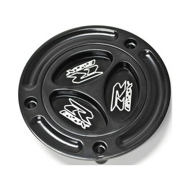 Krator Black Keyless Gas Cap Logo Twist Off Fuel Tank Cap Compatible with 2003-2008 Suzuki SV650/650S