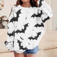 thumbnail image 2 of Piuwrlz Girls Halloween Pattern Sweatshirts Kids No Hat Hoodies Long Sleeve Pullover Multicolor Size 2-3 T, 2 of 5