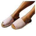 thumbnail image 5 of Alpargata plana de verano, zapatos de pescador transpirables, sandalias de boca de pescado para mujer Wmkox8yii  nm4289, 5 of 5