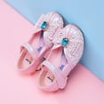 thumbnail image 1 of Zapatos de princesa de Disney para niños, novedad de verano, zapatos de cuero para niñas, sandalias de suela blanda de estilo occidental con lazo, zapatos individuales de 27 plantillas de 17,4 cm Gao Jinjia LED, 1 of 2