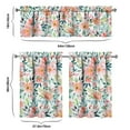 thumbnail image 6 of Kitchen Curtains and Valance Set 36 Inch Tier Pioneer Colorful Floral 3 Pieces Set Dining Room Small Curtain Drapes Cafe Curtains Valance for Home Decor Rod Pocket, 6 of 6