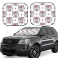 thumbnail image 1 of Saiise Cartoon Poodle Dog for Foldable Car Sun Shades (2-Pack) Offer Sun Protection with an Easy-fold Design for Convenient Windshield Shading-Small, 1 of 6