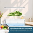 thumbnail image 3 of Organizador de refrigerador con Tapas,14 PZS Organizadores de Nevera,Transparente,Sin BPA,Contenedores de Almacenamiento de frutas,con Bandeja de Drenaje,para Almacenar Alimentos,Verduras,Frutas, 3 of 7