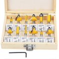 thumbnail image 1 of 12pcs 6.35mm 1/4 Inch Tungsten Carbide Angle Cut-off Bit With Wrench, 1 of 5