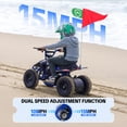 thumbnail image 4 of IVFJFV Off Road Electric Four Wheeler, Battery Powered Four Wheele with 12AH Battery & Dual Speed 10-15MPH, 36V Four Wheeler Equipped with 500W Motor, Front & Rear Shock Absorbers, Disc Brake,PINK, 4 of 7