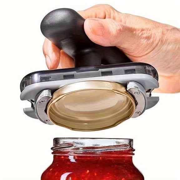 Adjustable Jar & Bottle Opener, Labor-Saving Can Opener Tool for Seniors, Arthritis Sufferers & Weak Grip Hands