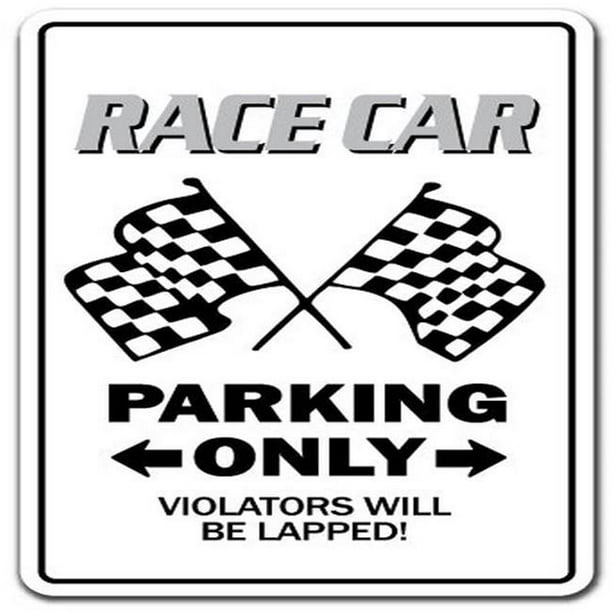 SignMission Z-1117-Race Car 7 in. Race Car Sign - Racing Drag Strip ...
