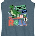 thumbnail image 3 of Disney - Toy Story - Rex This Is How I Roll - Women's Racerback Tank Top, 3 of 5