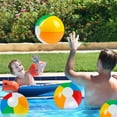 thumbnail image 5 of 24 Pack 12" Summer Inflatable Beach Balls Bulk Rainbow Swimming Pool Water Games Toys for Kids Summer Party Supplies Decorations, 5 of 5