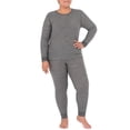 thumbnail image 3 of Fruit of the Loom Women's and Women's Plus Long Underwear Thermal Waffle Top and Bottom Set, 3 of 3