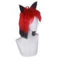 thumbnail image 3 of Peluca para cosplay Hazbins Hotels Alastor Anime Synthetic para adulto, 3 of 4