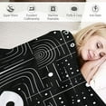 thumbnail image 3 of Shangniulu  starry flannel sofa blanket gift for Women Girls Mom, Space Psychedelic Decoration for Home Bedroom Living Room Office Dorm, Soft Comfort Lightweight Throw Blankets Black Twin 60"x80", 3 of 6