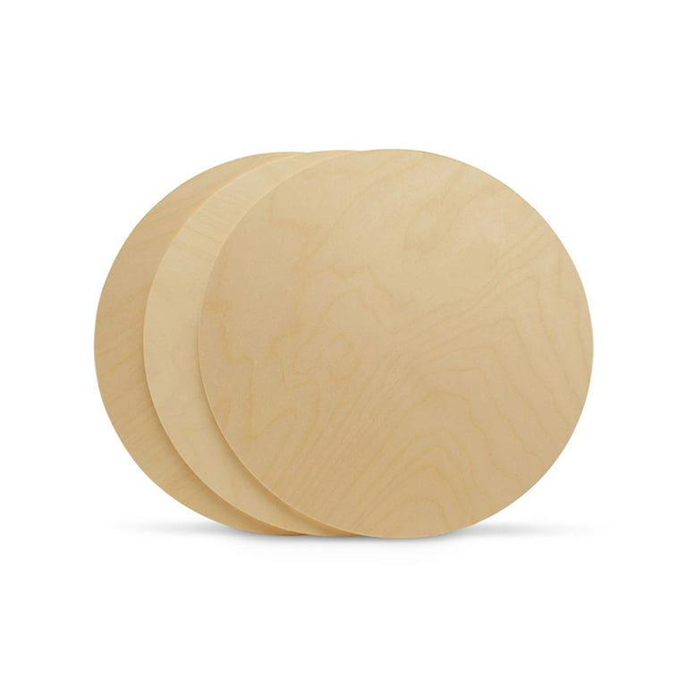 Wood Circles 24 inch, 1/8 Inch Thick, Birch Plywood Discs, Pack of 1  Unfinished Wood Circles for Crafts, Wood Rounds by Woodpeckers