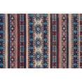thumbnail image 2 of Feizy Home Collection 7.75' x 10.5' Blue and Orange Tribal Kazak Rectangular Area Throw Rug, 2 of 8