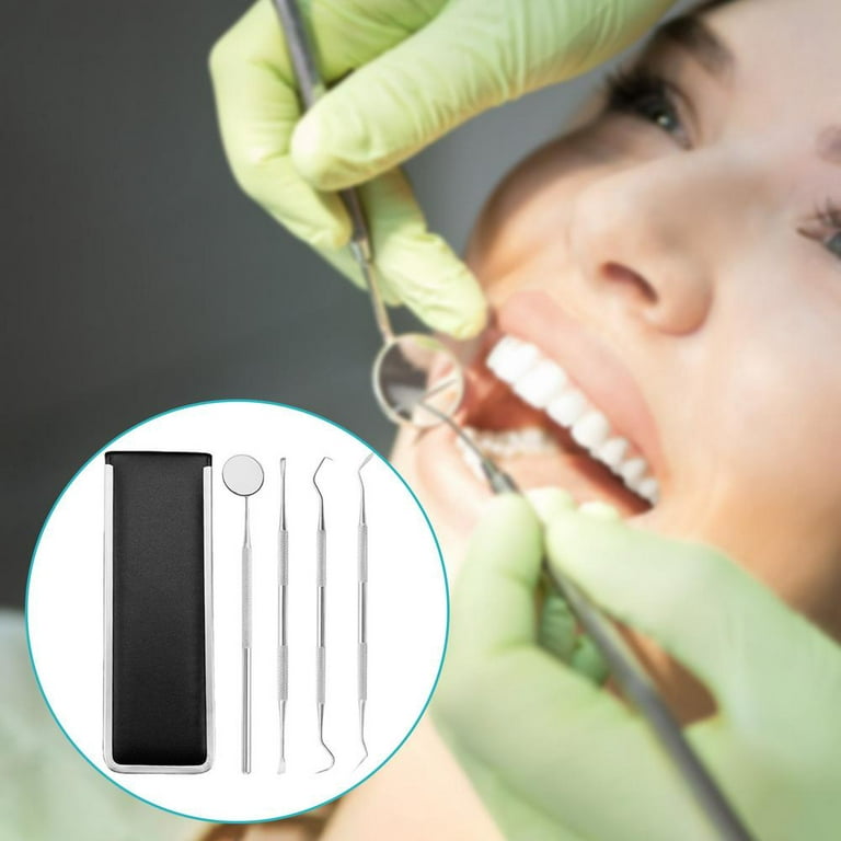  Dental Tools for Home Hygiene - 5 Piece Dentist Kit For  Personal & Pet Use - Mouth Mirror, Dental Scaler, Tarter Scraper, Dental  Pick, Dental Tweezers For Gum Health, Teeth Cleaning
