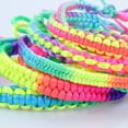 thumbnail image 3 of Pulsera tejida a mano del arco iris de la venta caliente del Amazonas de la pulsera colorida de la cuerda tejida a mano del hilo de 7 colores, 3 of 5