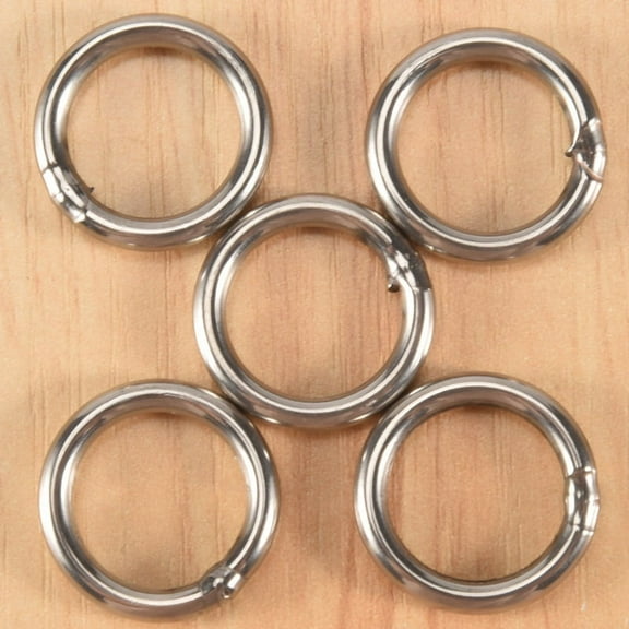 HOT 20mm x 3mm Stainless Steel Webbing Strapping Welded O Rings 5 Pcs