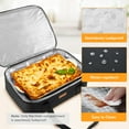 thumbnail image 6 of Insulated Casserole Carrier for Hot or Cold Food, Lasagna Lugger Tote for Potluck Parties/Picnic/Cookouts, Fits 9"×13" Baking Dish, Black, 6 of 7