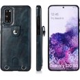 thumbnail image 3 of PU Leather Wallet Case for Samsung Galaxy S20 Plus Necklace Crossbody Lanyard Case Cover with Card Holder Adjustable Detachable Anti-Lost Neck Strap Case for Samsung Galaxy S20 Plus,6.7",Blue, 3 of 13