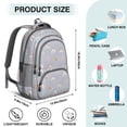 thumbnail image 5 of Boho Bohemia Rainbow Backpack for School,Cute School Bag,Schoolbag with Adjustable Shoulder Straps & Padded Back,16.9 Inch, 5 of 5
