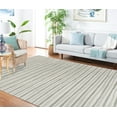 thumbnail image 2 of SAFAVIEH Martha Stewart Hand Drawn Stripe Area Rug, Nimbus Cloud Grey, 9' x 12', 2 of 6