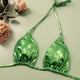 thumbnail image 4 of Tankini de moda para mujer, traje de baño floral de tres piezas, bikini de color liso, trajes de baño de 3 piezas para mujer, trajes de baño tankini para mujer, trajes de baño para mujer, ropa de play, 4 of 9