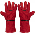 thumbnail image 1 of Gants de Sécurité Rouges à Deux Couches en Cuir de Vachette, Résistants à l'Usure et au Feu, Épais et Résistants, 1 of 4