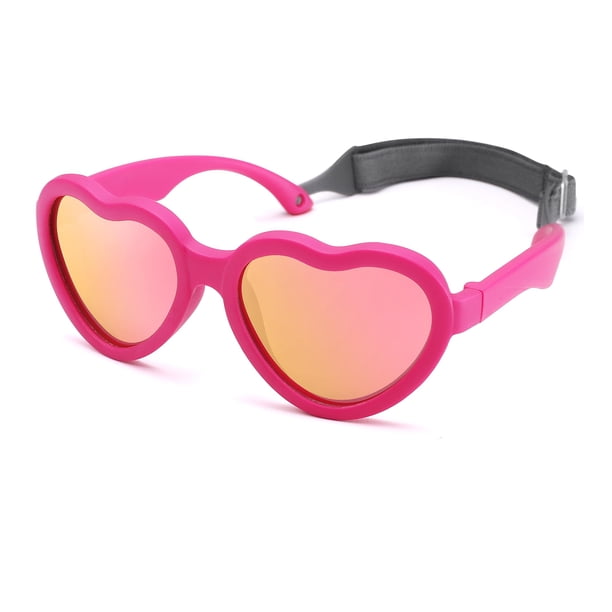 Gafas de Sol Polarizadas para Bebé NULOOQ con Forma de Corazón Flexible