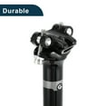 thumbnail image 5 of Bike Seat Posts Durable Bike Saddle Post Seat Tube Gloss Black Gray 1 Pc 30.8x350mm Carbon Fiber, 5 of 8
