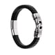 thumbnail image 2 of Elegante Cuero Negro Hecho A Mano Envoltura Banda Magnética Magnético Zulema Pulsera trenzada de la PU, 2 of 8