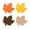 A001- Clear (A), variant on Thanksgiving Decorations Fall Decorations for Home 4.25 X 3.74 Inch Rustic Wood Maple Leaf Table Decor Centerpiece Table Decorations for Fall Home Dining Table 4 Piece Set