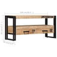 thumbnail image 2 of vidaXL TV Stand 39.4"x11.8"x17.7" Solid Wood Mango, 2 of 9