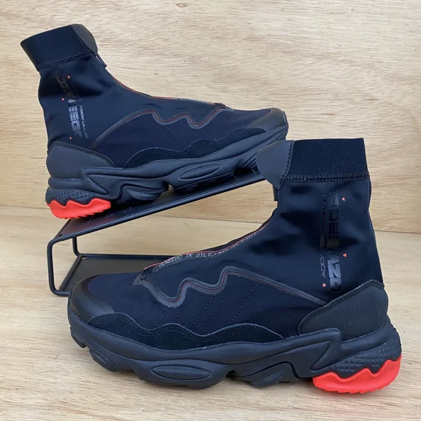 Ad-id-as Ozweego Boots All Terrain TR STLT Stealthy Men's Sz 8 Shoes Black Red NEW