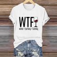 thumbnail image 1 of Fiudx Liquidación de Ofertas Flash Mujer Verano Ocio Moda Estampado de Flores Cuello Redondo Manga Corta Top/Camisa, 1 of 3