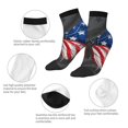 thumbnail image 5 of Pofeuu Butterfly With USA Flag Print 30cm Socks, Adult Running Hiking Socks for Youth and Adult, 5 of 7