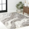 thumbnail image 6 of JONATHAN Y SUPERSOFT 8 x 10 Area Rug, Kassia Contemporary Glam Abstract Marble - Brown/Gray, SEU300C-8, 6 of 7