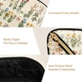 thumbnail image 5 of FORMRS Makeup Bag Travel Cosmetic Organizer for Women Fold Flat Zipper Pouch with Handle, Beige Wildflowers, 5 of 8