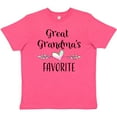 thumbnail image 3 of Inktastic Great Grandmas Favorite- Heart Great Grandchild Youth T-Shirt, 3 of 5