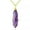 Amethyst, variant on 10pcs Wrapped Natural Stone Hexagonal Gold Bullet Shape Quartz Pendant Necklace-White Crystal