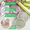 Wide Mouth Canning Lids 100 Count Sturdy Metal Lids with Silicone