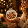 thumbnail image 6 of Glowing Christmas Story Ornament,Light Up Mini Holiday Scene,Christmas Tree Hanging Ornaments,Christmas Scene In Clear Acrylic Ball,Festive Keepsake Gift for Home Christmas Xmas Party Decoration, 6 of 8