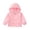 Pink 2, variant on Girls' Lightweight Windbreaker – Water Resistant Hooded Jacket with Cartoon Animal Print & Knit Lining, Casual Zip-Up Spring Fall Coat for School & Play