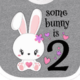 thumbnail image 4 of Inktastic Somebunny is Two-second Birthday Bunny Boys or Girls Baby Bib, 4 of 4