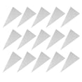 thumbnail image 2 of EeaseMX 100 bolsas de dulces navideñas en forma de cono con estampado de copos de nieve, triangulares, de plástico, de celofán, para regalo, para alimentos, con lazos., 2 of 7