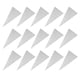 thumbnail image 2 of EeaseMX 100 bolsas de dulces navideñas en forma de cono con estampado de copos de nieve, triangulares, de plástico, de celofán, para regalo, para alimentos, con lazos., 2 of 7