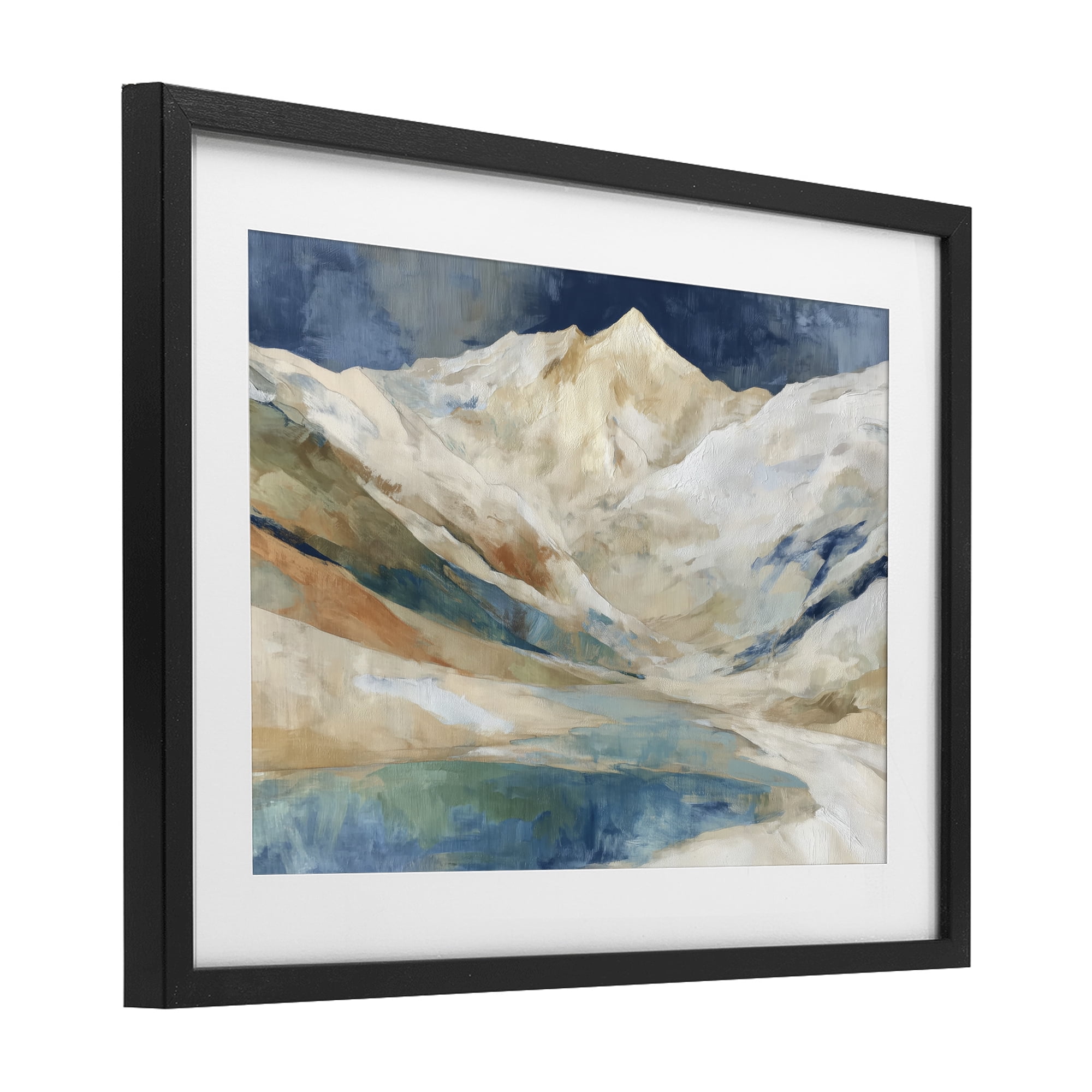 Stupell Industries Glacial Valley in Alaska Range Black Framed Print Under Glass, design by Chromatic Storm Studio