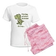 thumbnail image 6 of CafePress - Happy Trex Women's Light Pajamas - Women's Short Sleeve Print T-Shirt and Pants Light Cotton Pajama Set, 6 of 7
