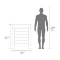 thumbnail image 2 of Depot E-Shop Parma Radiator Cover Cabinet, 1 Shelf, White / Walnut, 2 of 5