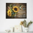 thumbnail image 3 of Bathroom Sunflower Wall Art Hummingbird Sunflower Pictures Wall Decor Inspirational Quotes Canvas Painting Print Artwork Modern Home Decor Framed for Living Room Bedroom Bathroom12inx16in, 3 of 6